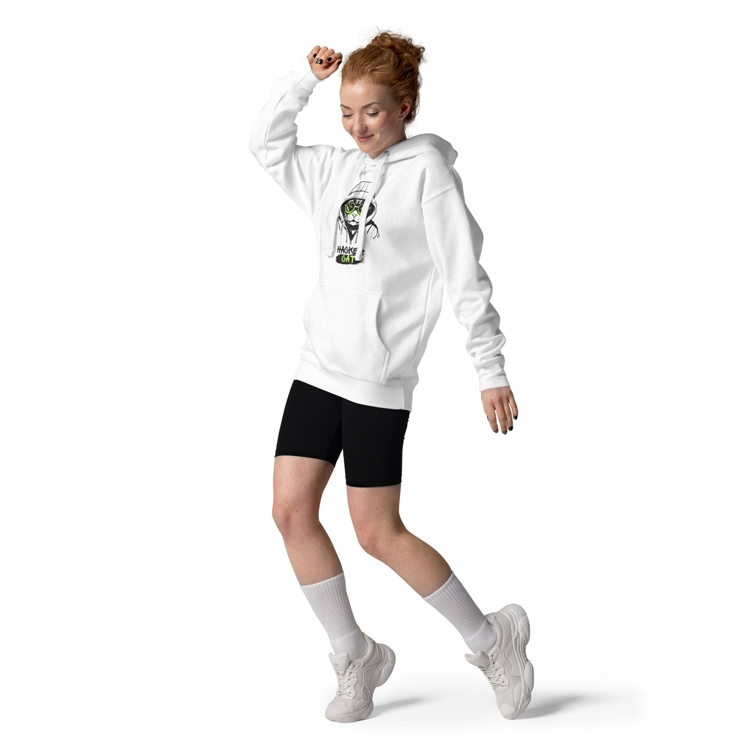 Unisex Hoodie! Hacker Cat