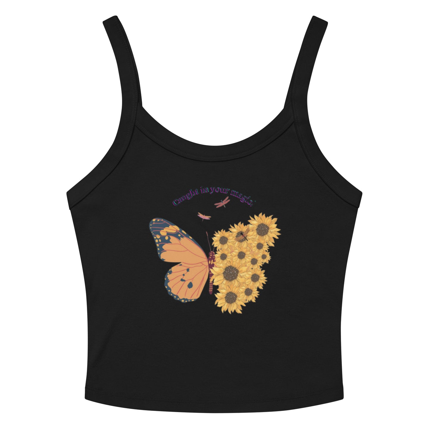 "Caught in your magic" Women’s micro-rib tank top